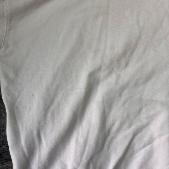 Levi's Hoodie Womens Large White Made Crafted Crochet Kangaroo Pockets Pullover - Picture 14 of 15